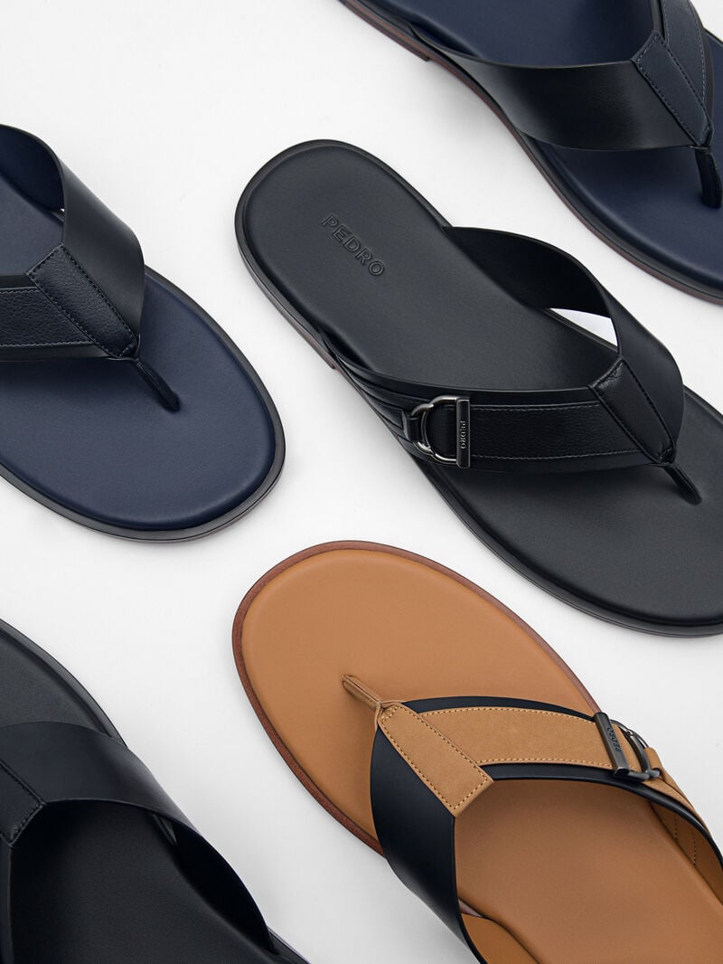 Pedro Jackson Thong Men Sandals Camel | Q9Q-1794