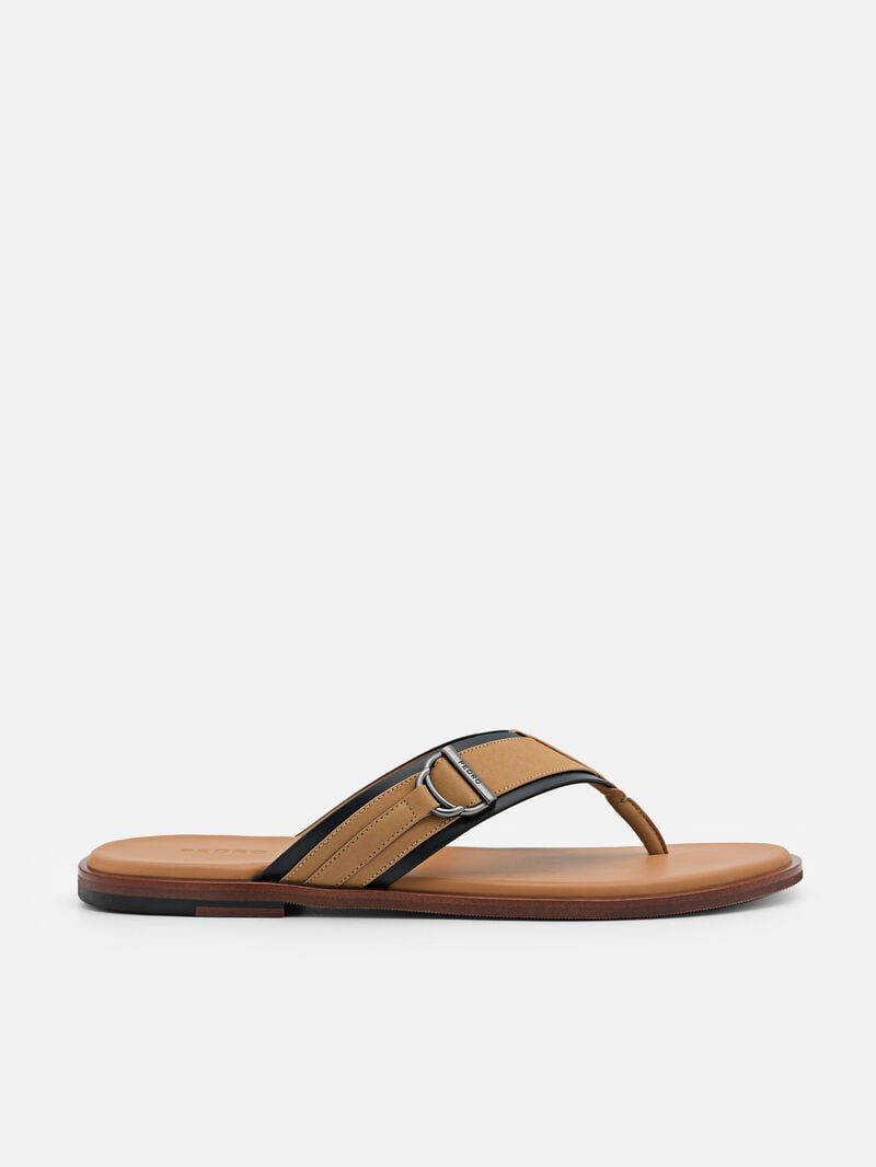 Pedro Jackson Thong Men Sandals Camel | Q9Q-1794