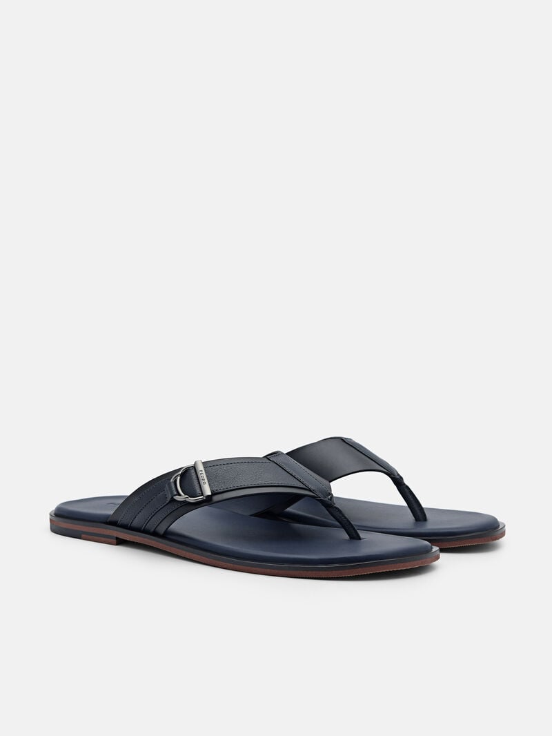 Pedro Jackson Thong Men Sandals Navy | Q9Q-1795