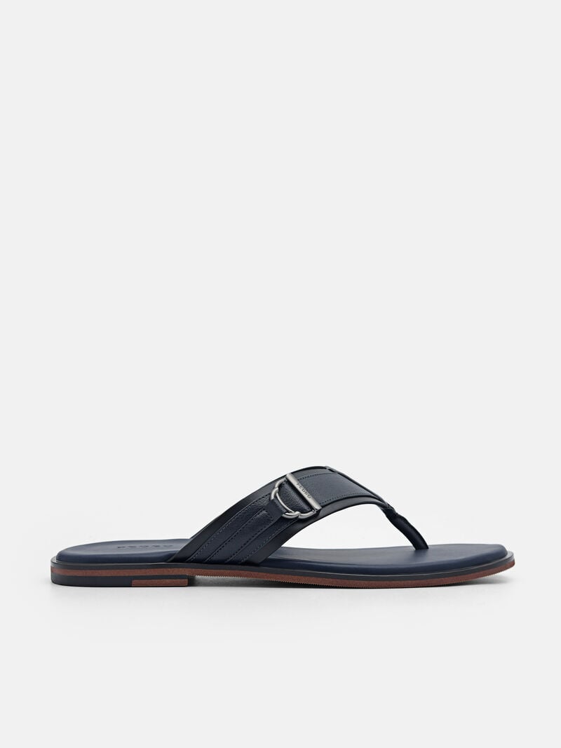 Pedro Jackson Thong Men Sandals Navy | Q9Q-1795