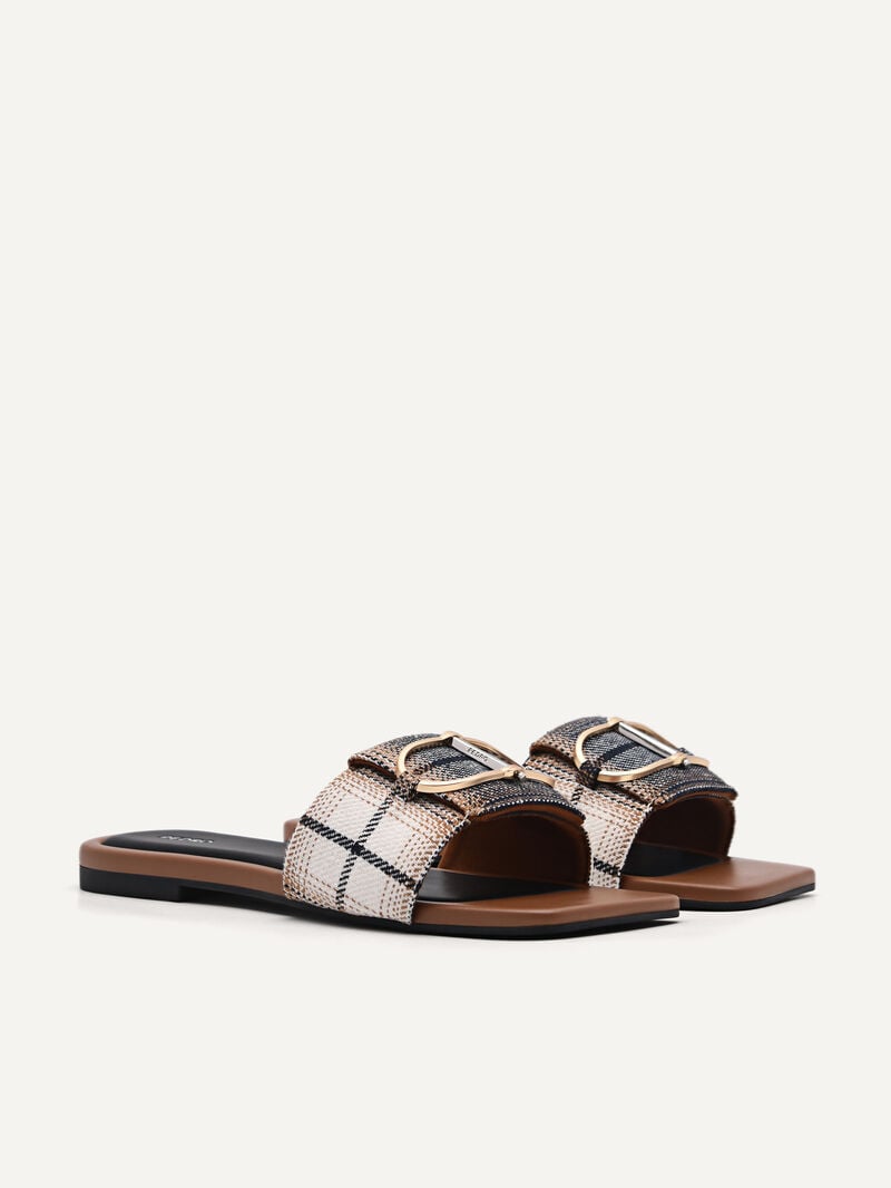Pedro Jean Square Toe Sandals Women Flats Multi | Q9Q-1790
