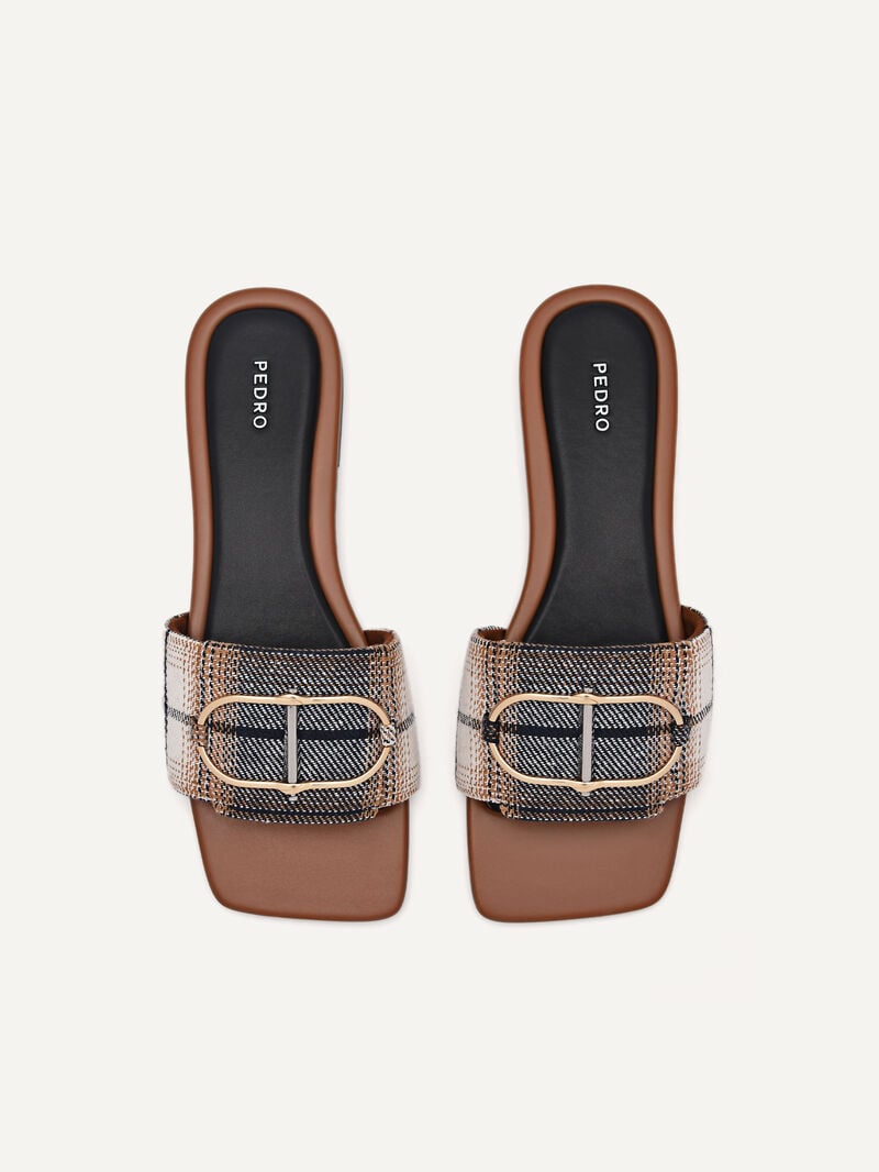 Pedro Jean Square Toe Sandals Women Flats Multi | Q9Q-1790