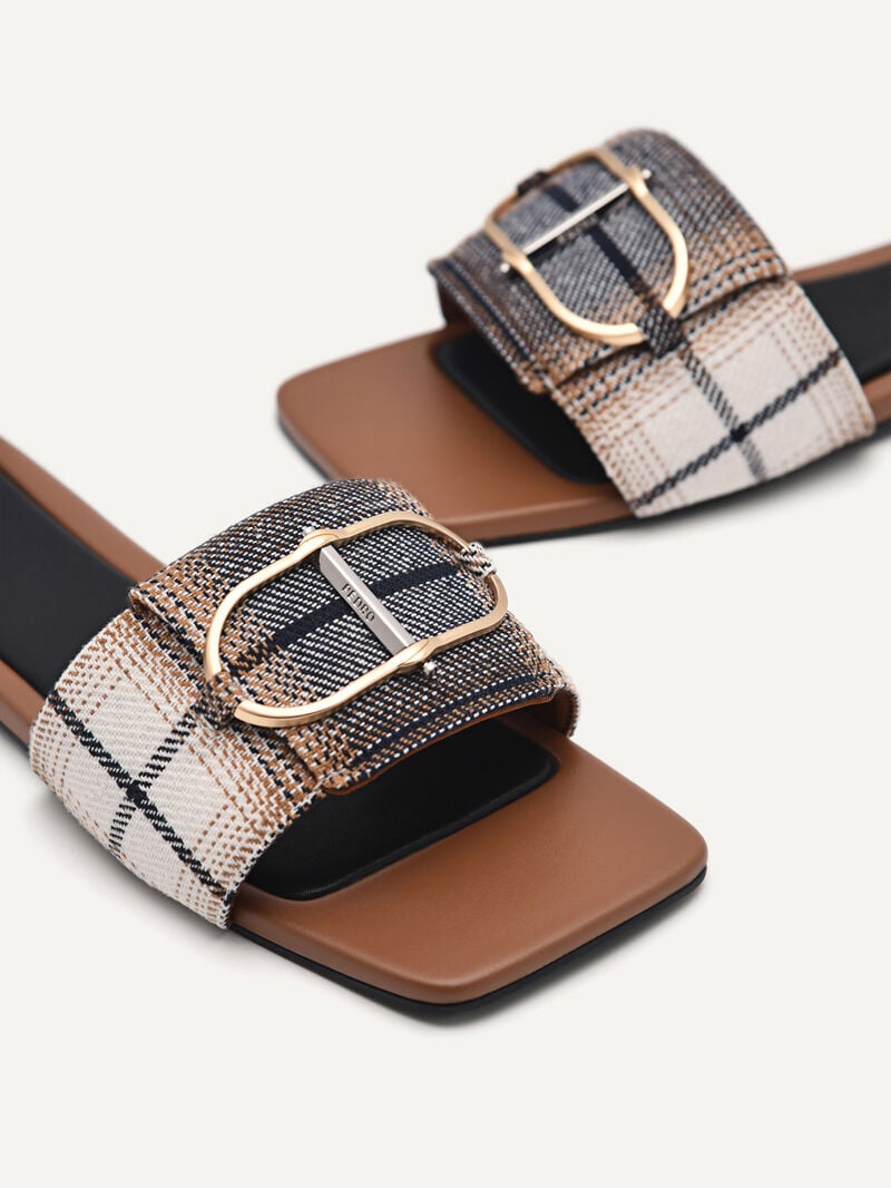Pedro Jean Square Toe Sandals Women Flats Multi | Q9Q-1790