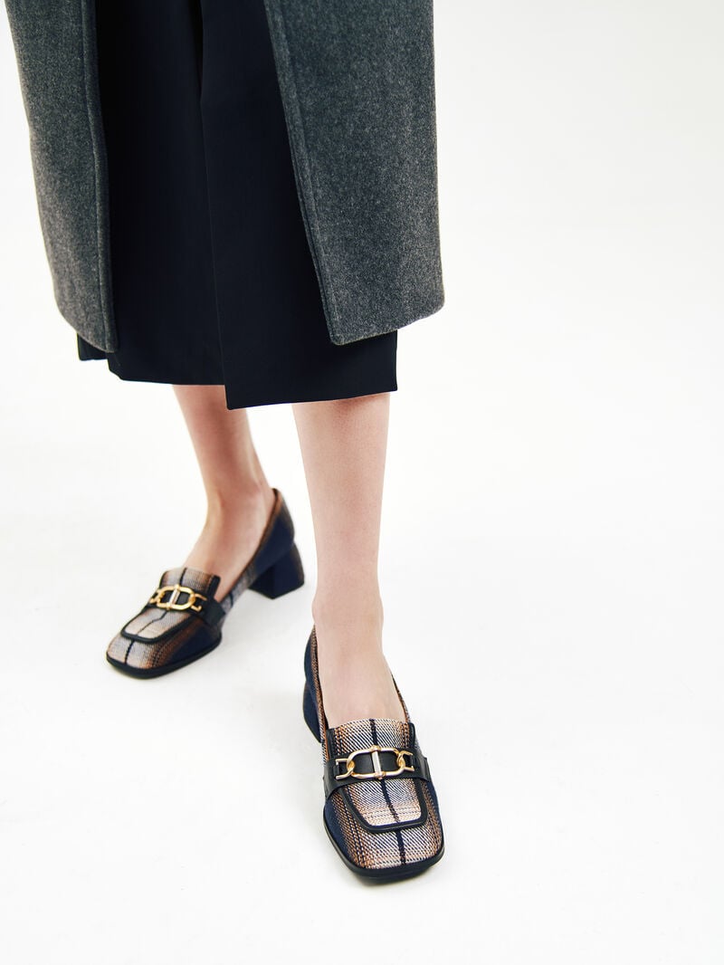 Pedro Jean Woven Women Low Heels Multi | Q9Q-1449