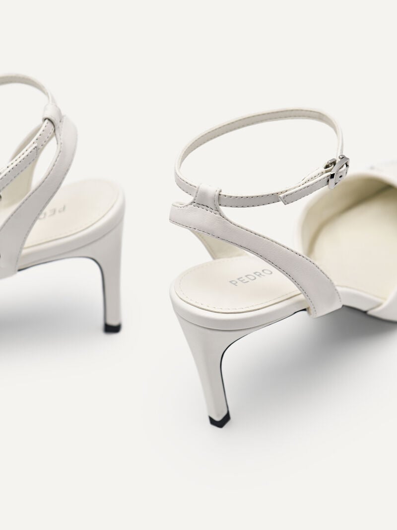 Pedro Joan Leather Women Pumps White | Q9Q-1448