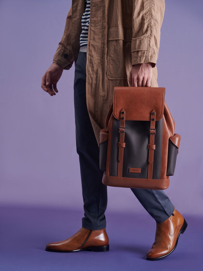Pedro Jones Bags Men Backpacks Cognac | Q9Q-1212