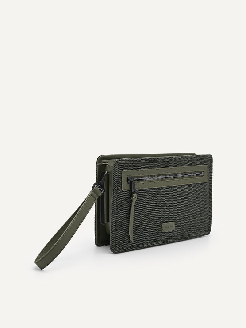 Pedro Kasten Bags Men Clutches Military Green | Q9Q-1205