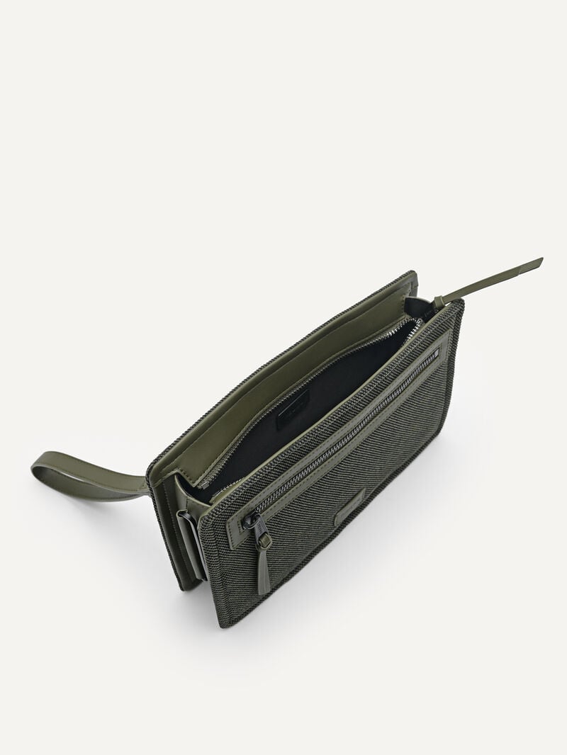 Pedro Kasten Bags Men Clutches Military Green | Q9Q-1205