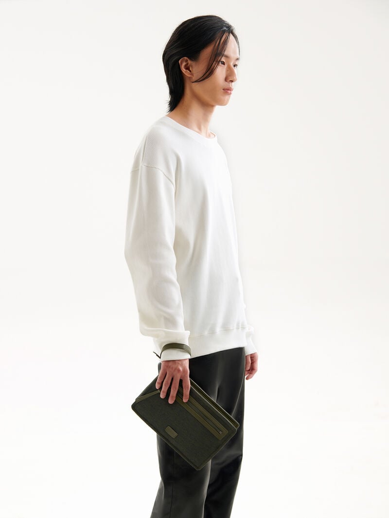 Pedro Kasten Bags Men Clutches Military Green | Q9Q-1205