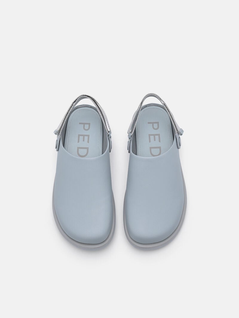 Pedro Kenzie Slingback Mules Women Flats Slate Blue | Q9Q-1782