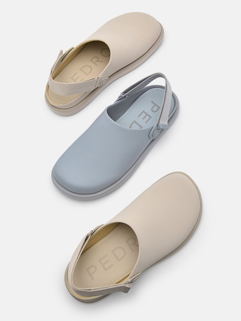 Pedro Kenzie Slingback Mules Women Flats Slate Blue | Q9Q-1782