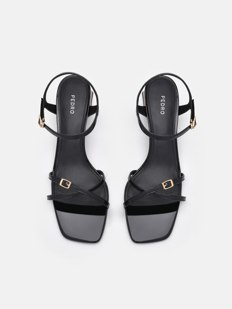 Pedro Kenzie Women Heel Sandals Black | Q9Q-1446