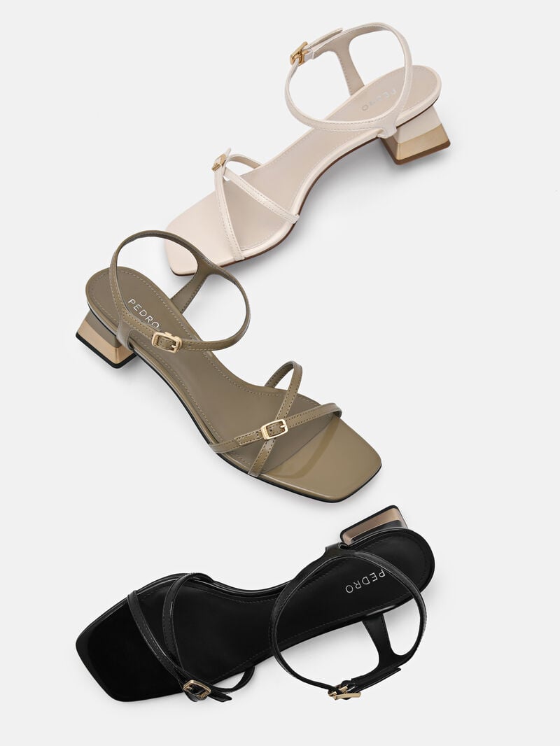 Pedro Kenzie Women Heel Sandals Black | Q9Q-1446