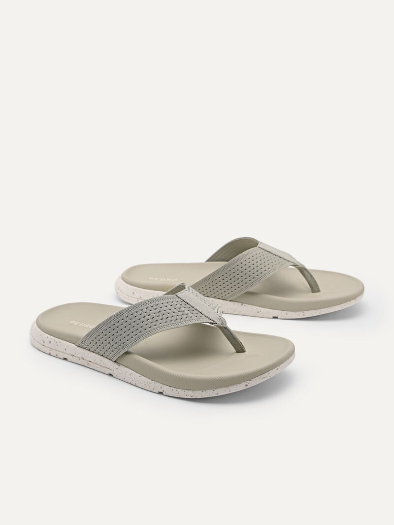 Pedro Knitted Lightweight Thong Sandal Men Sandals Olive | Q9Q-1781