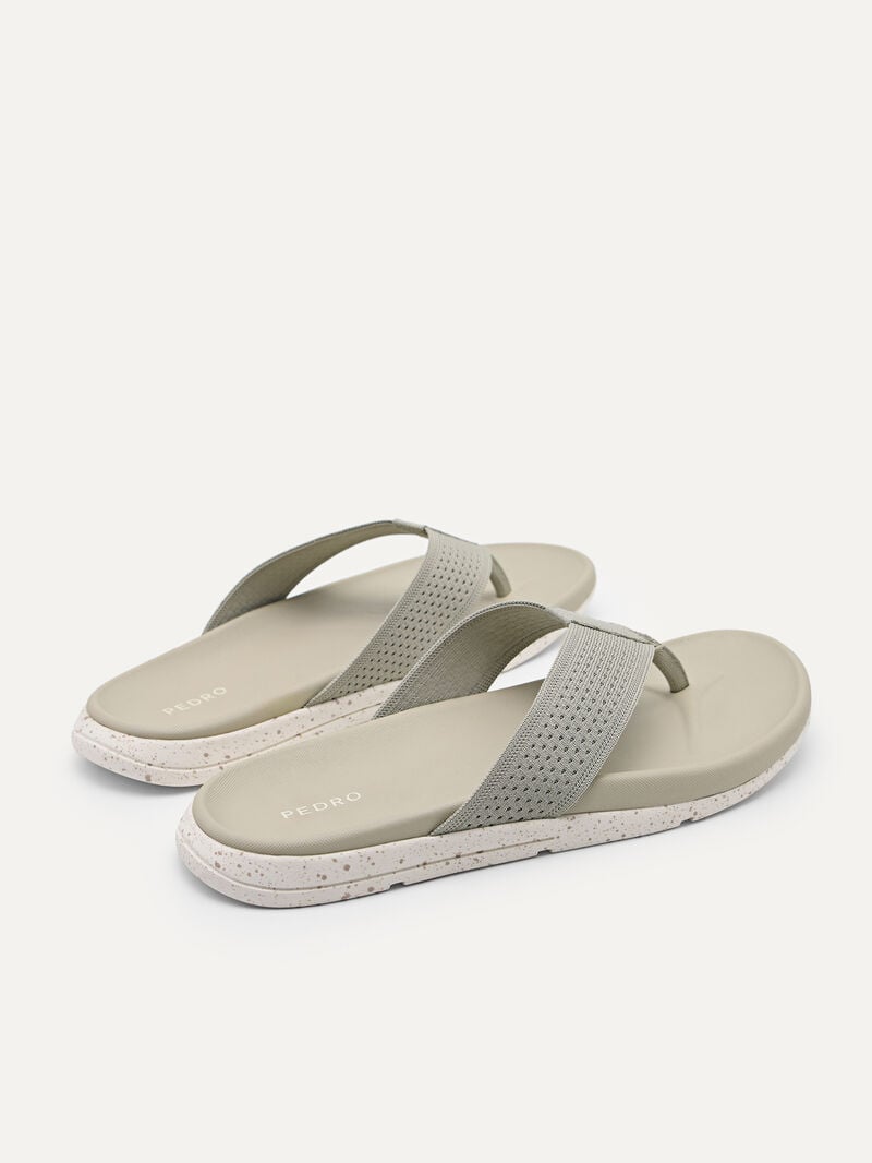 Pedro Knitted Lightweight Thong Sandal Men Sandals Olive | Q9Q-1781