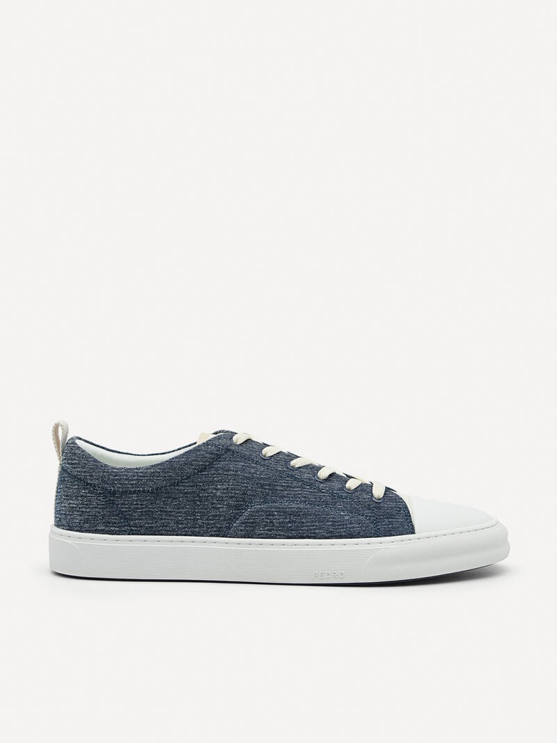 Pedro Lace-Up Sneakers Men Court Sneakers Navy | Q9Q-1777