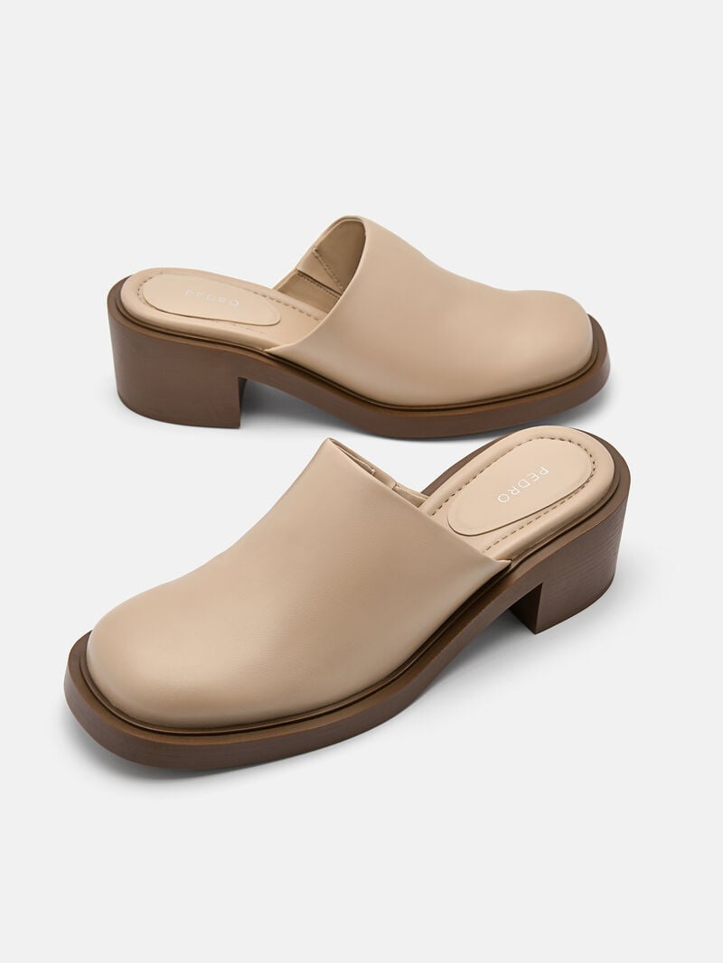Pedro Lali Women Mules Beige | Q9Q-1444