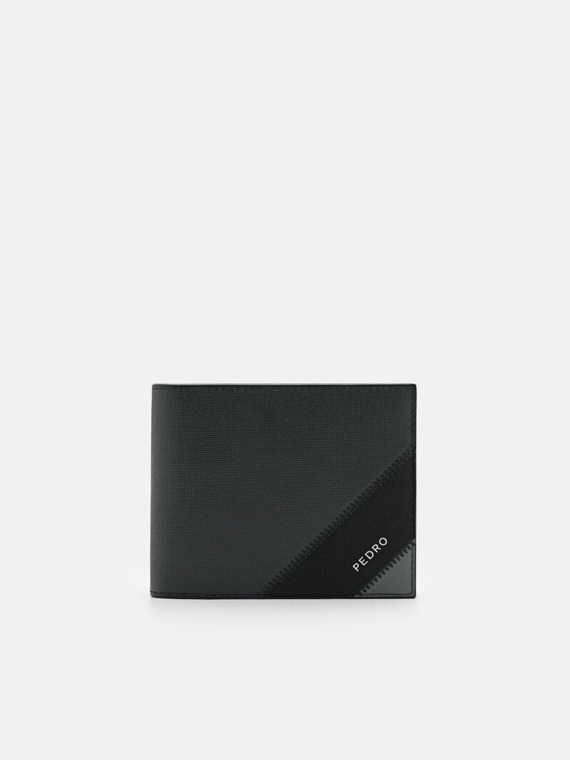 Pedro Leather Bi-Fold Coin Men Wallets Black | Q9Q-2739