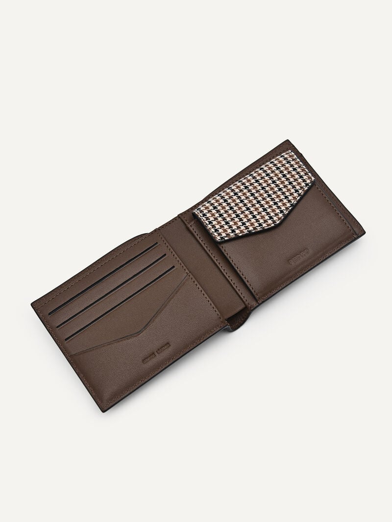 Pedro Leather Bi-Fold Coin Men Wallets Brown | Q9Q-2737