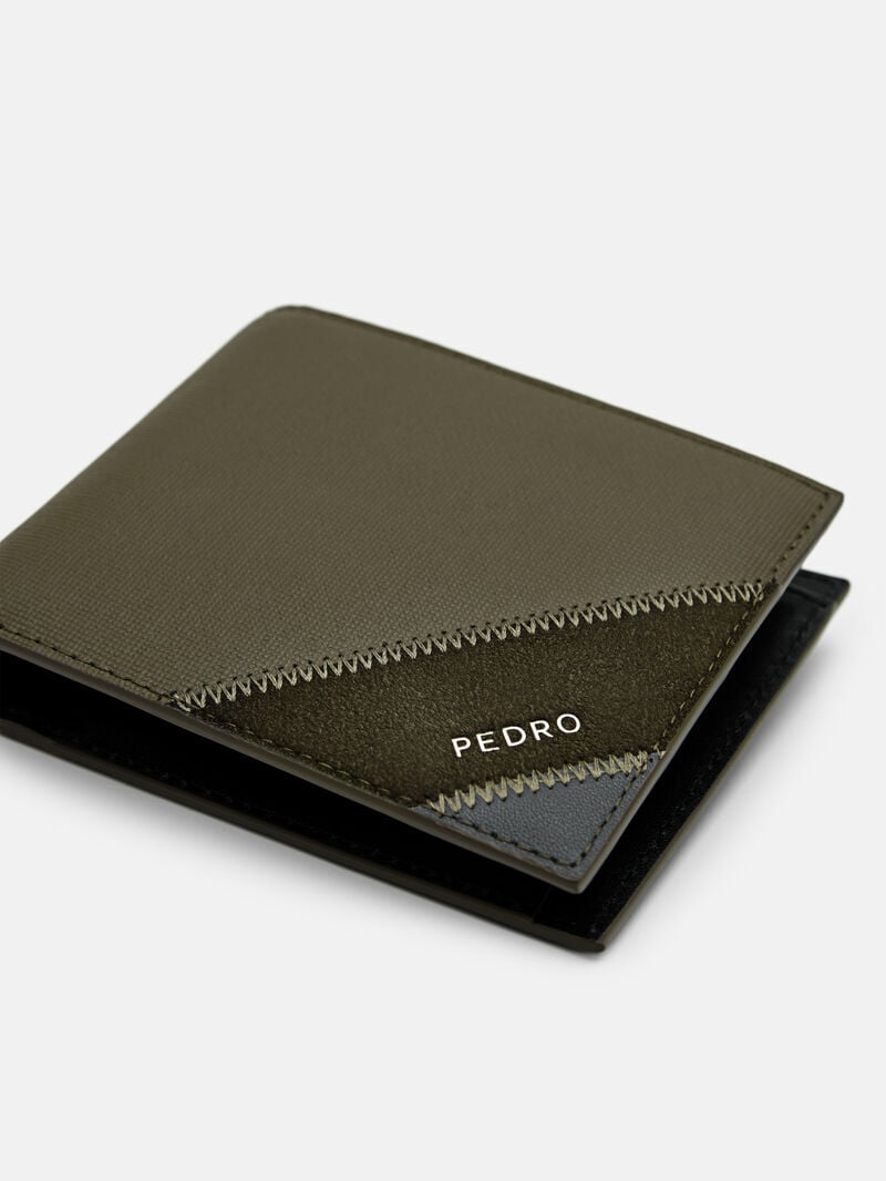 Pedro Leather Bi-Fold Coin Men Wallets Military Green | Q9Q-2736