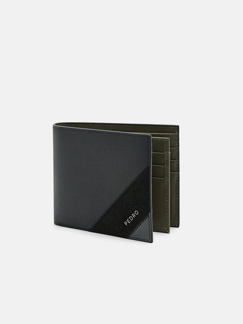 Pedro Leather Bi-Fold Flip Men Wallets Black | Q9Q-2734