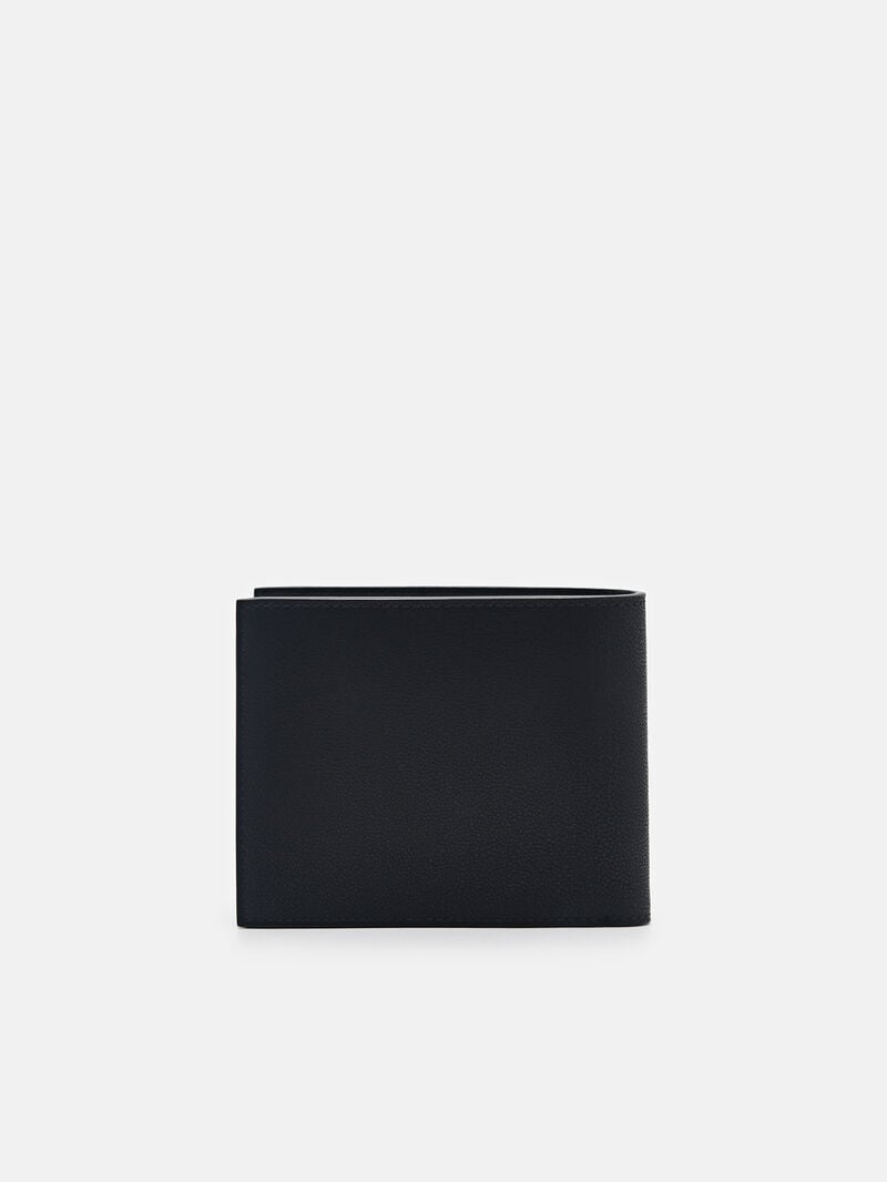 Pedro Leather Bi-Fold Flip Men Wallets Black | Q9Q-2732