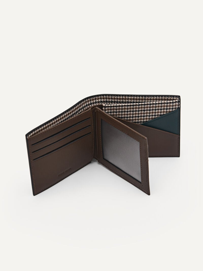 Pedro Leather Bi-Fold Flip Men Wallets Brown | Q9Q-2731