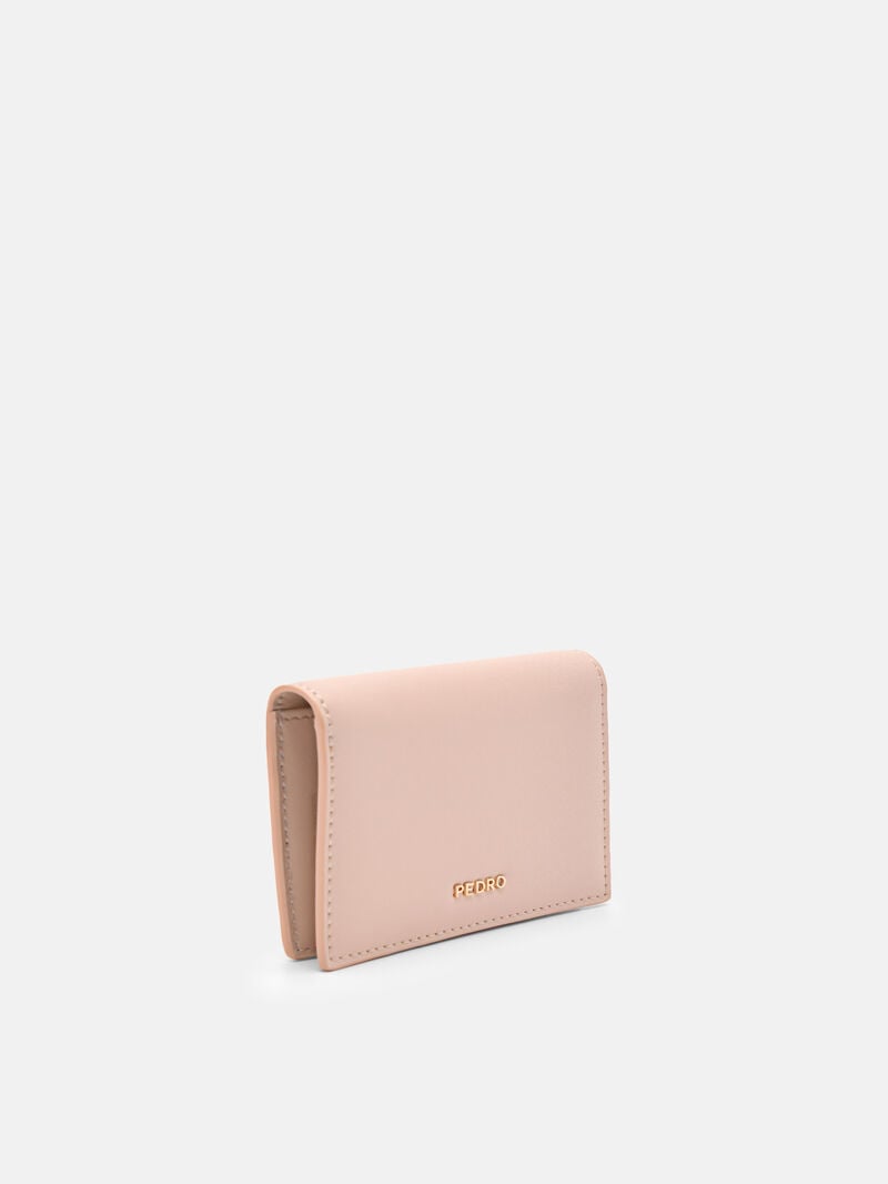 Pedro Leather Bi-Fold Women Card Holders Nude | Q9Q-2743