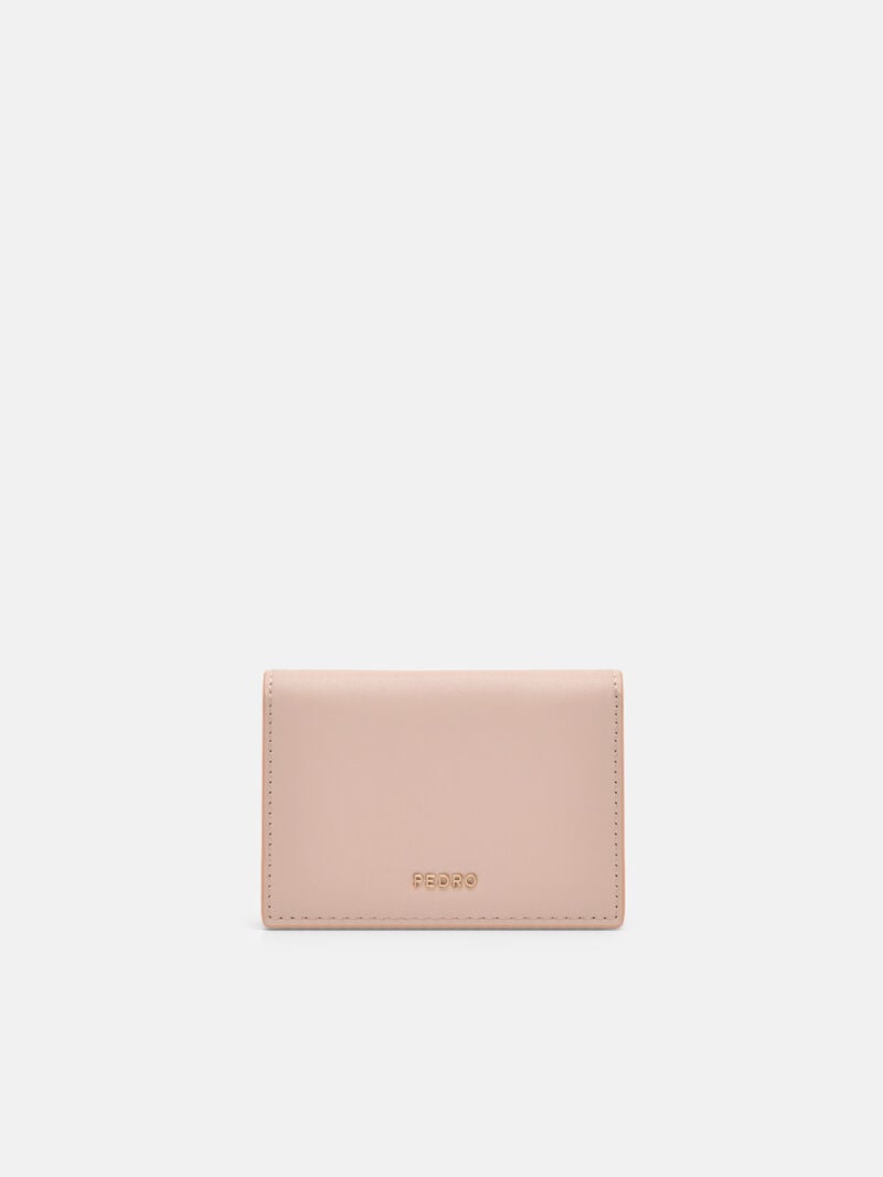 Pedro Leather Bi-Fold Women Card Holders Nude | Q9Q-2743