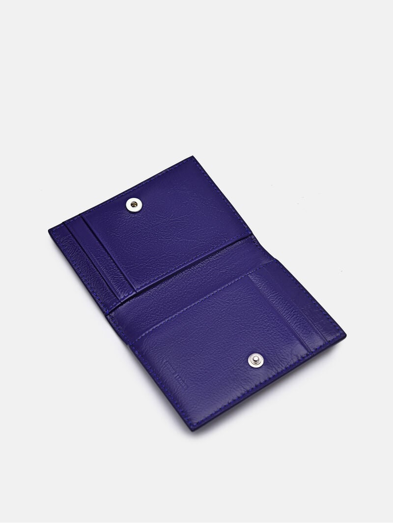 Pedro Leather Bi-Fold Women Card Holders Purple | Q9Q-2742