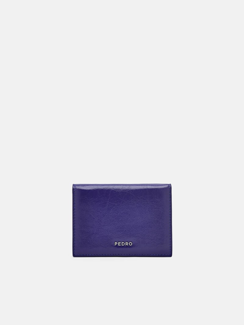 Pedro Leather Bi-Fold Women Card Holders Purple | Q9Q-2742