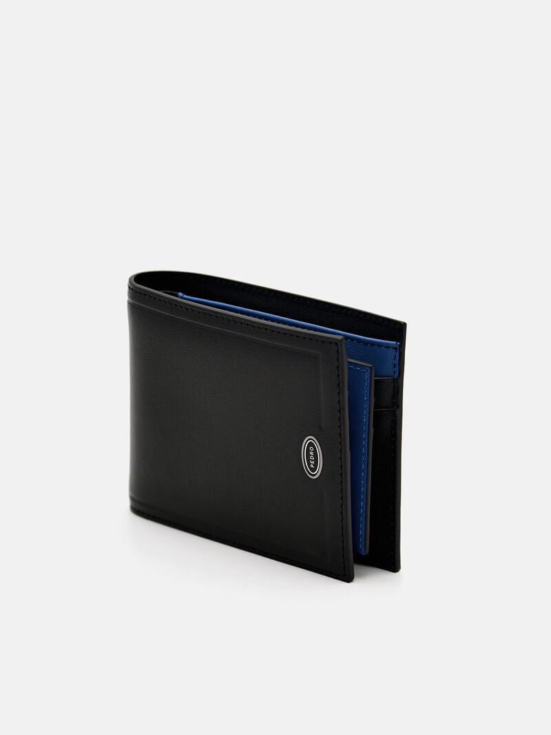 Pedro Leather Bi-Fold with Insert Men Wallets Black | Q9Q-2720