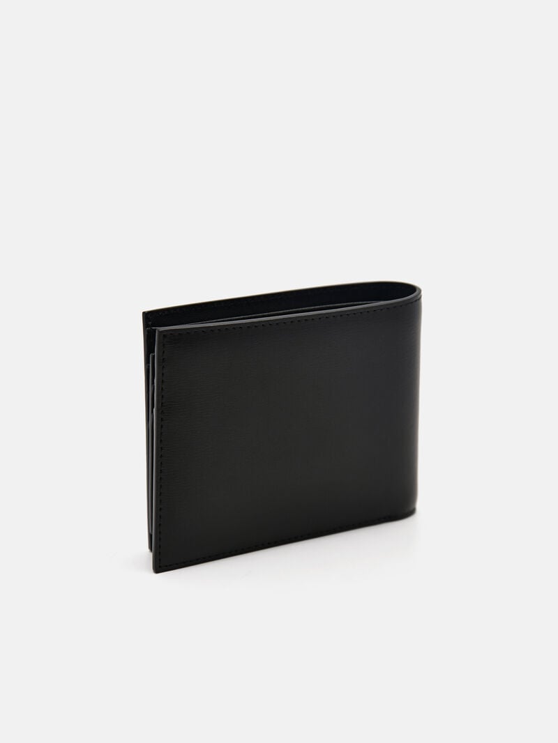 Pedro Leather Bi-Fold with Insert Men Wallets Black | Q9Q-2720