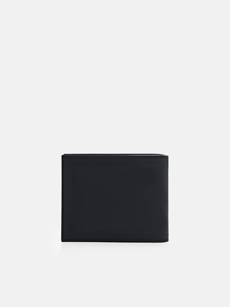 Pedro Leather Bi-Fold with Insert Men Wallets Black | Q9Q-2718