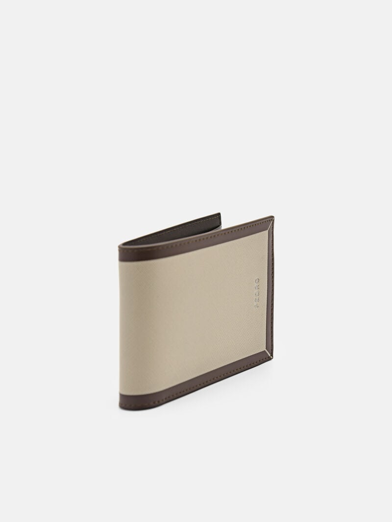 Pedro Leather Bi-Fold with Insert Men Wallets Taupe | Q9Q-2714
