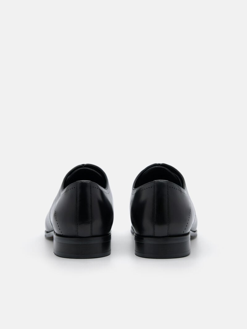 Pedro Leather Brogue Men Derby Shoes Black | Q9Q-1749