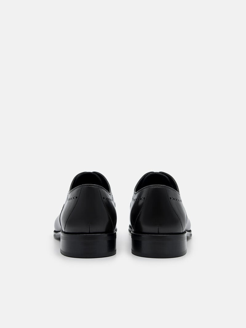 Pedro Leather Brogue Men Oxford Shoes Black | Q9Q-1744