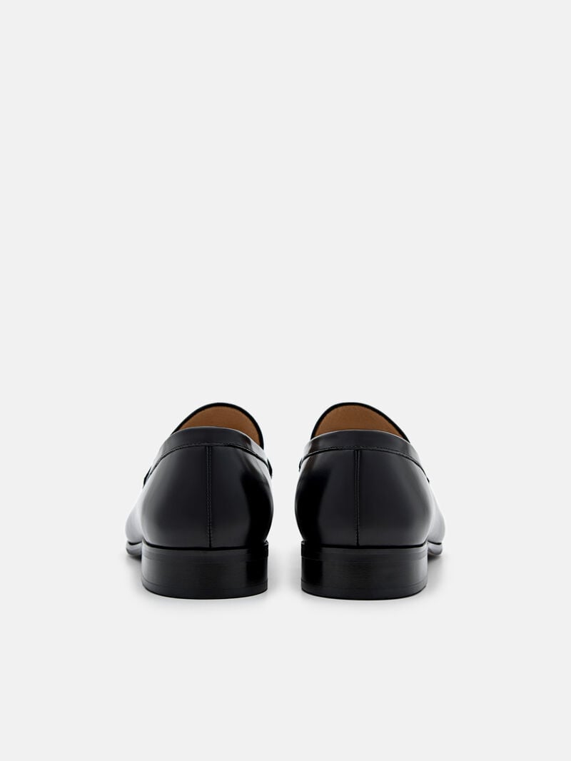 Pedro Leather Buckle Men Loafers Black | Q9Q-1739