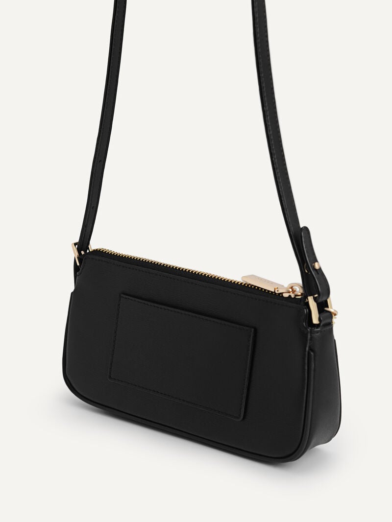 Pedro Leather Chain Detailed Shoulder Bag Women Pouches Black | Q9Q-968