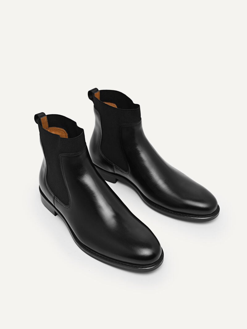 Pedro Leather Chelsea Boots Men Boots Black | Q9Q-1732