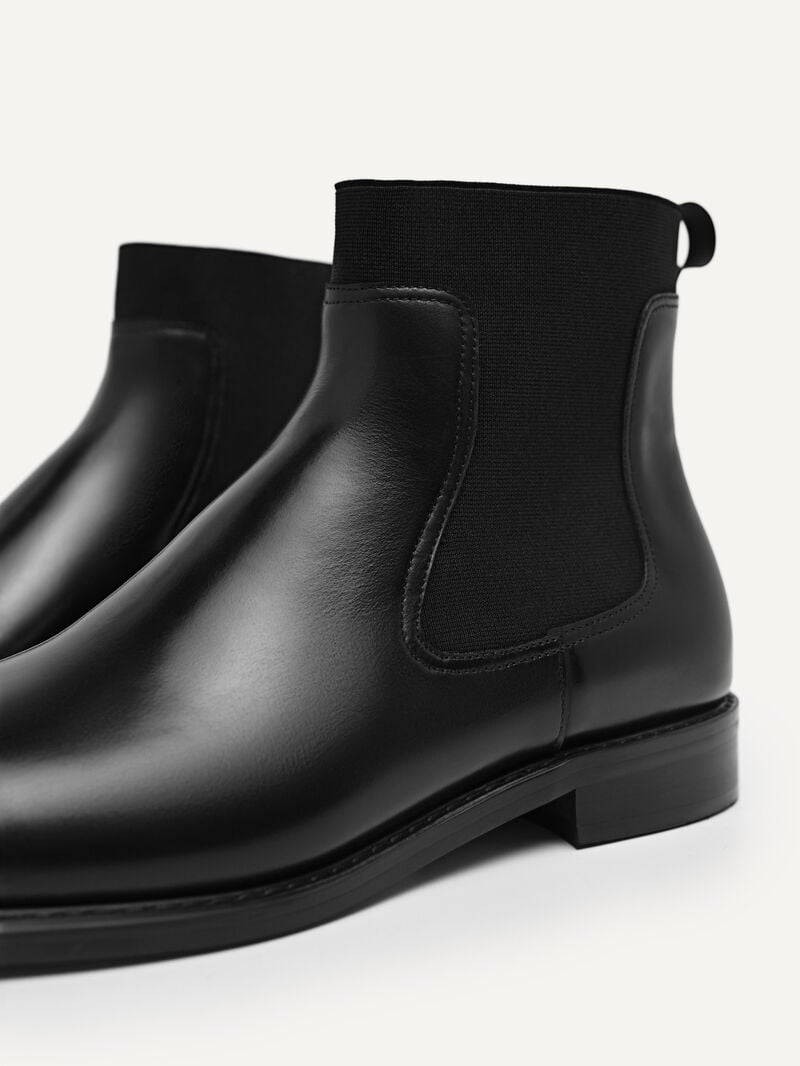 Pedro Leather Chelsea Boots Men Boots Black | Q9Q-1732