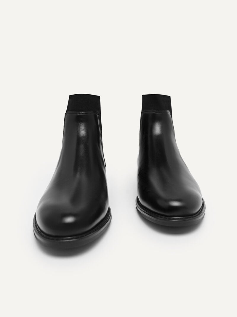 Pedro Leather Chelsea Boots Men Boots Black | Q9Q-1732