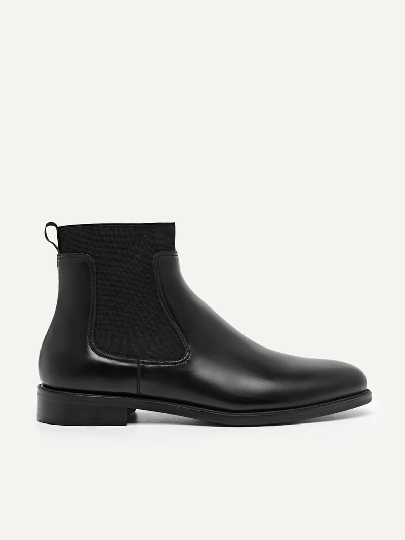 Pedro Leather Chelsea Boots Men Boots Black | Q9Q-1732