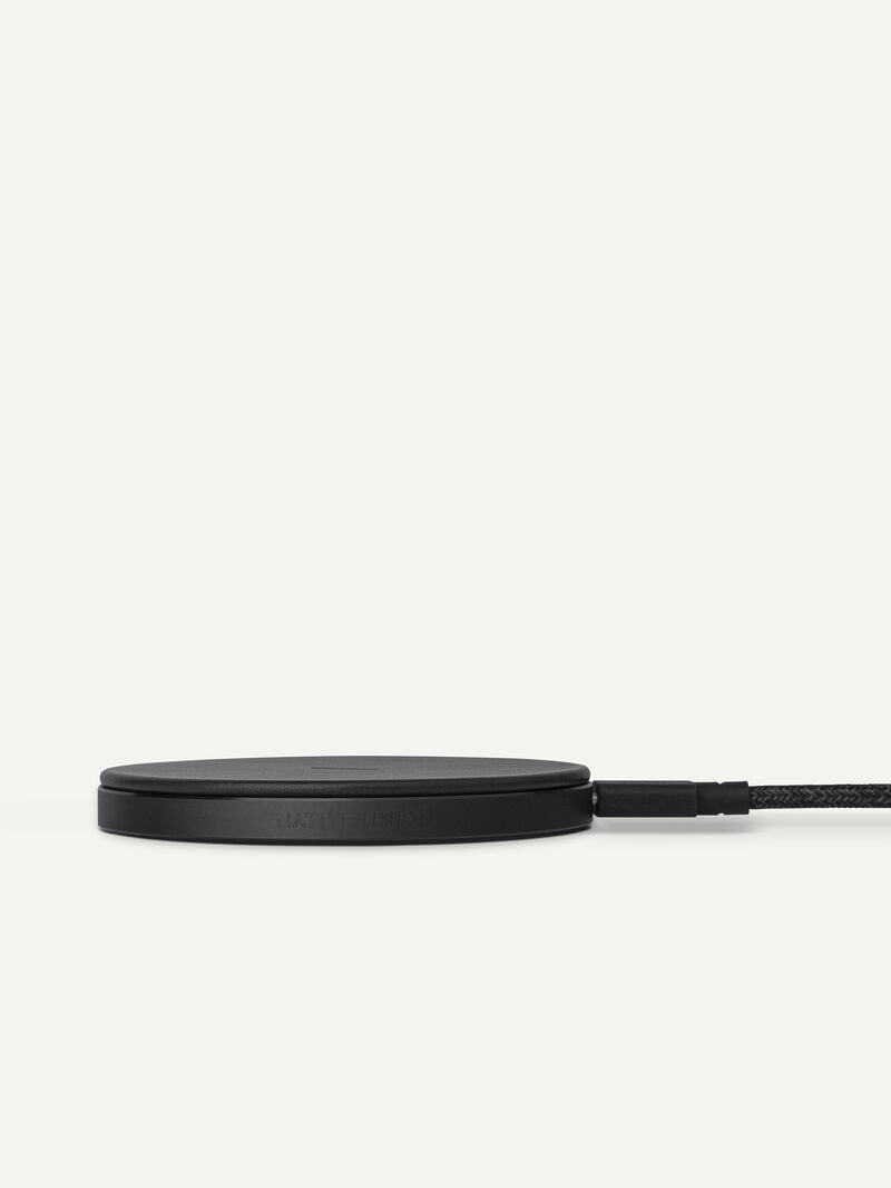 Pedro Leather Drop Wireless Charger Men Tech Accessories Black | Q9Q-966