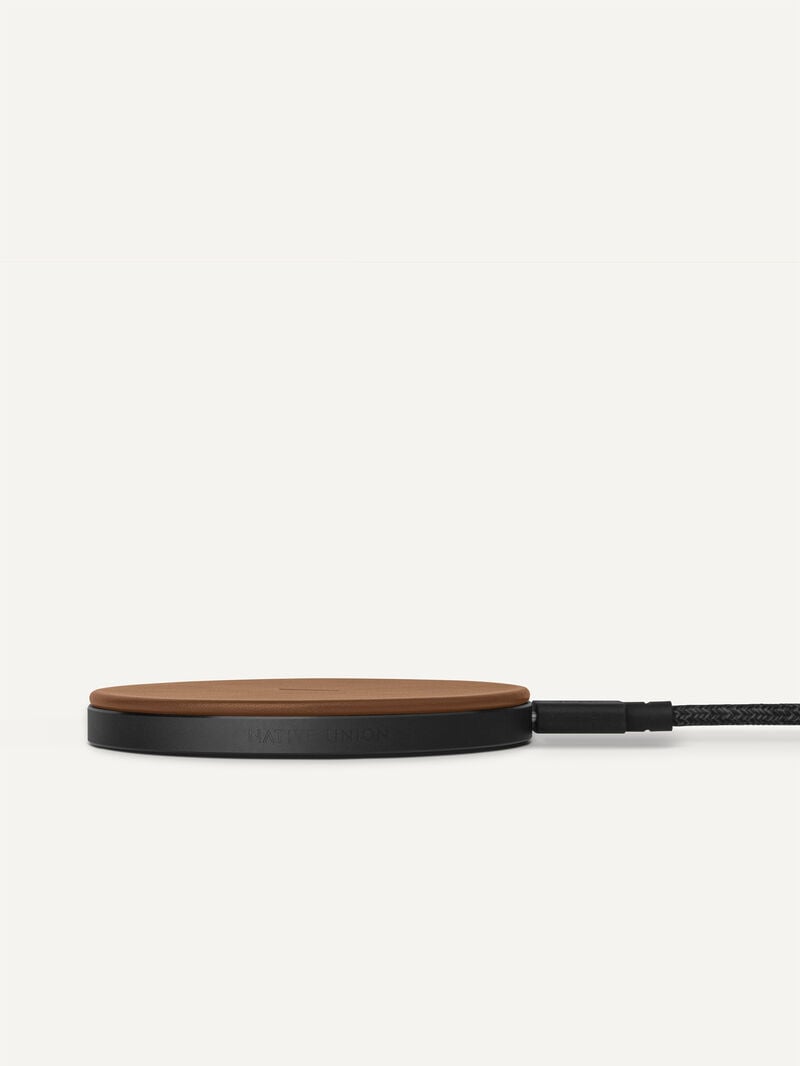 Pedro Leather Drop Wireless Charger Women Tech Accessories Tan | Q9Q-965