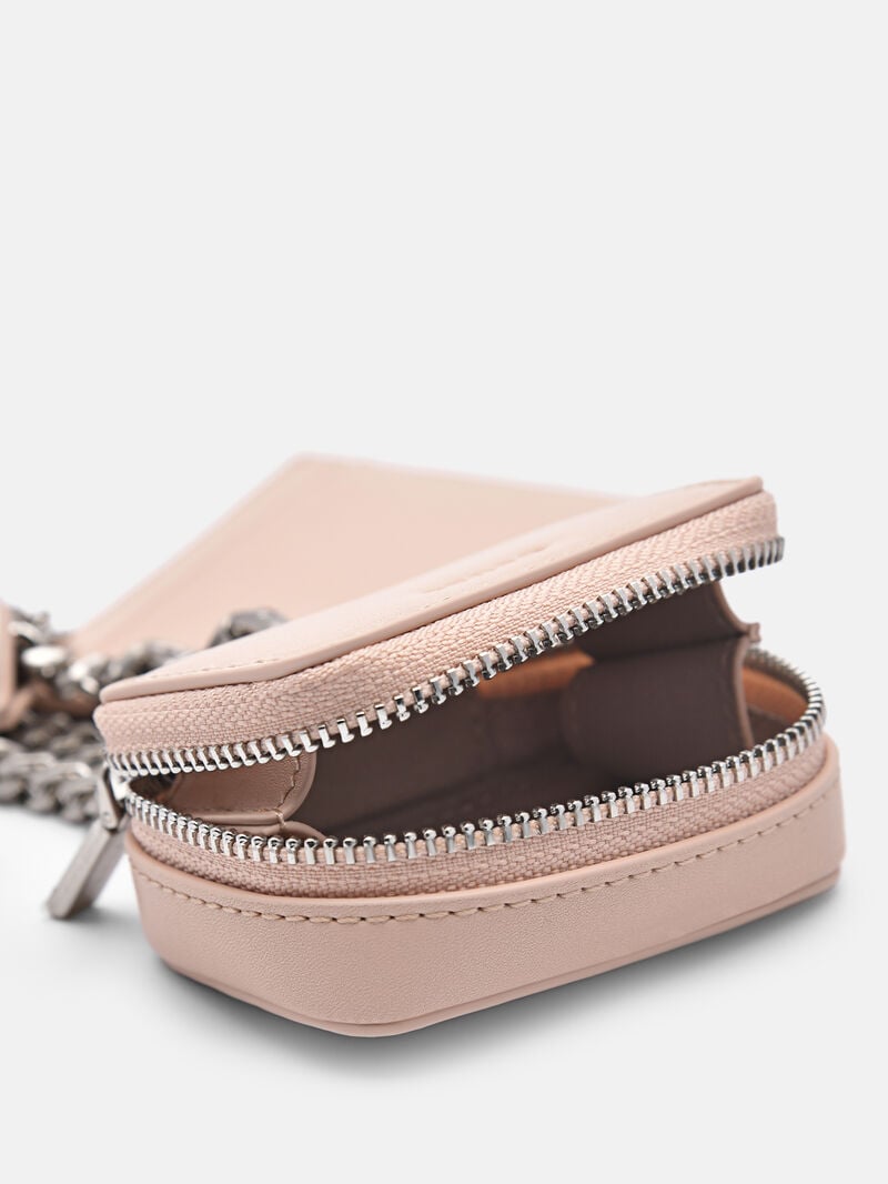 Pedro Leather Lanyard with Women Card Holders Nude | Q9Q-960