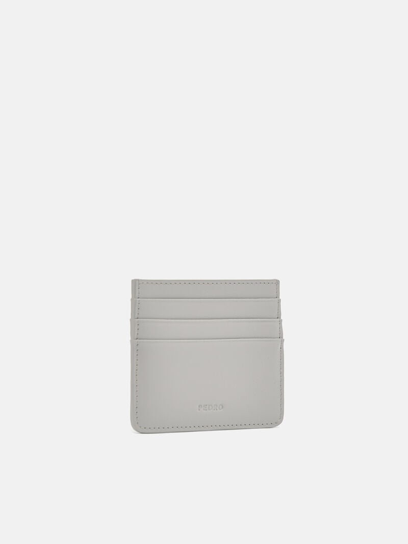 Pedro Leather Men Card Holders Grey | Q9Q-981