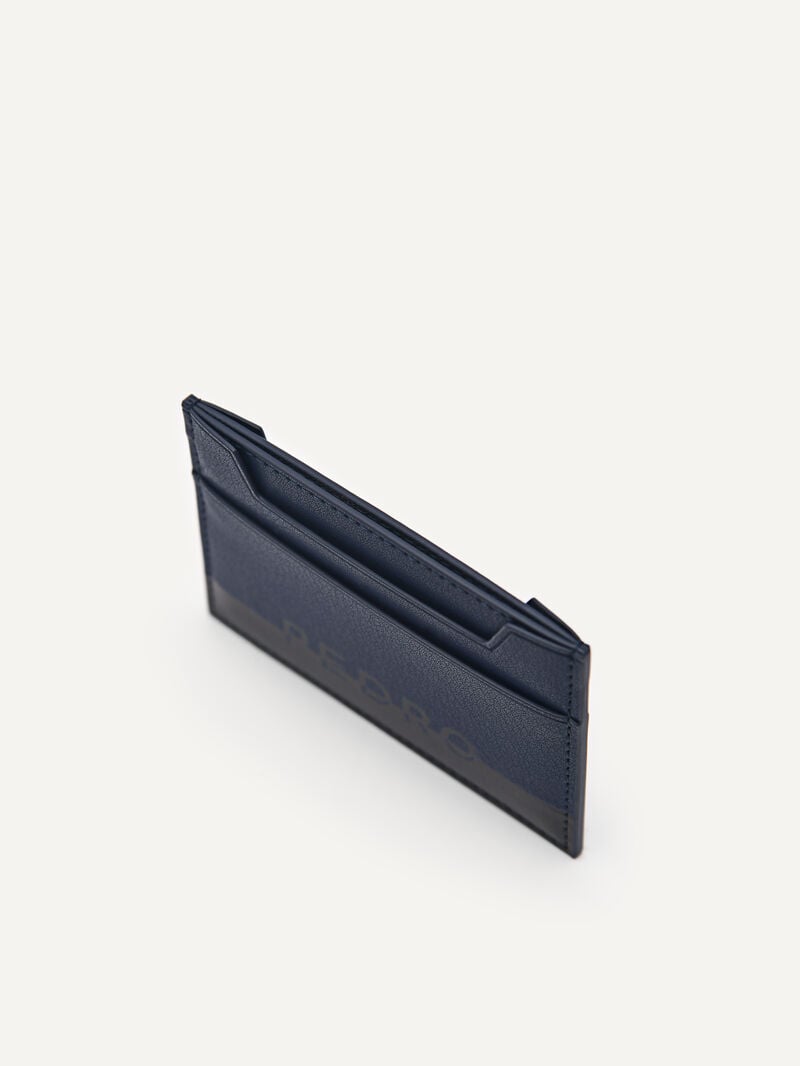 Pedro Leather Men Card Holders Navy | Q9Q-988