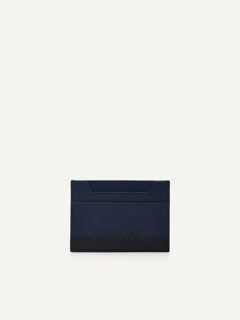 Pedro Leather Men Card Holders Navy | Q9Q-988