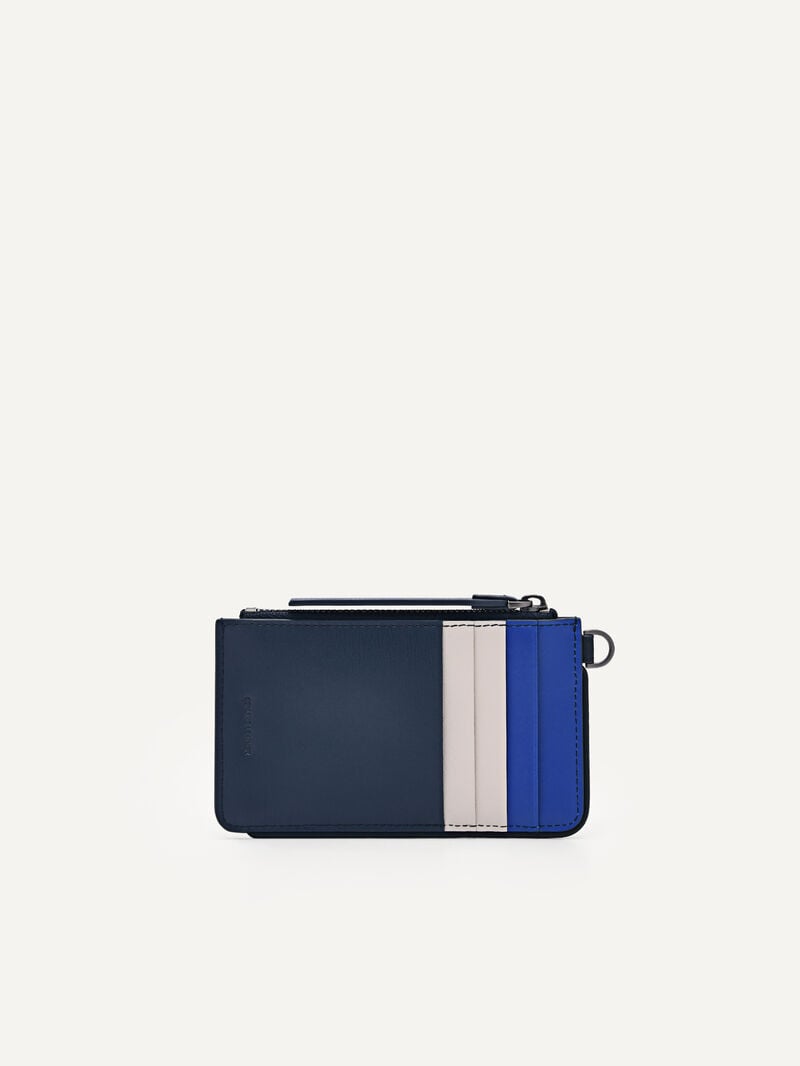 Pedro Leather Men Card Holders Navy | Q9Q-978